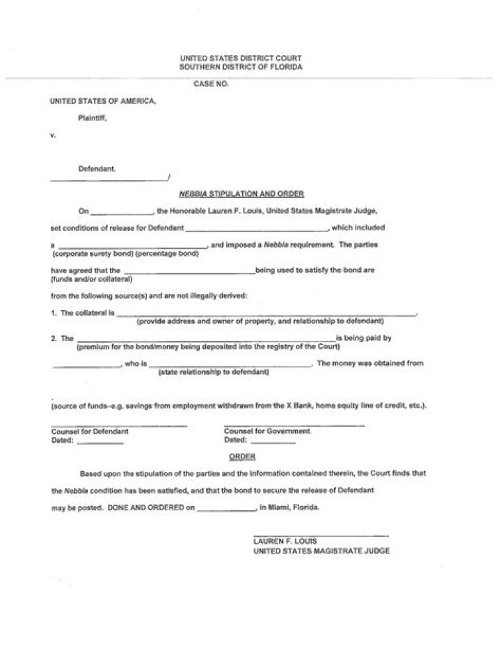What's stipulation and order mean?