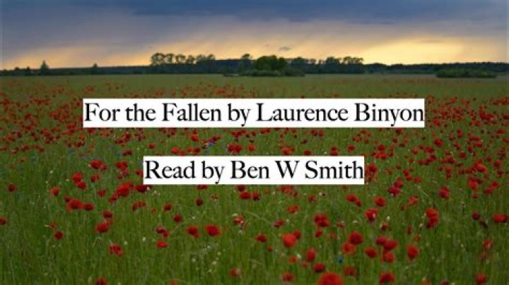 When did laurence binyon write for the fallen?
